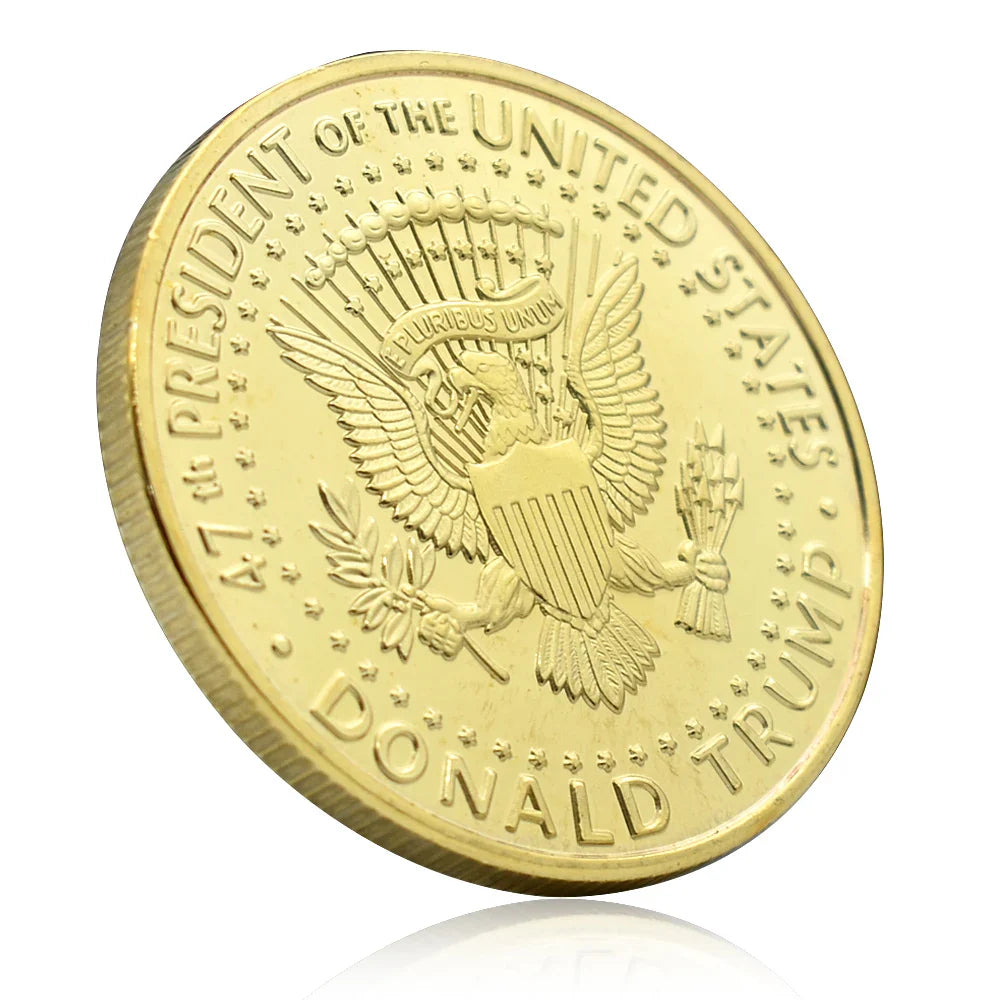 FIGHT FIGHT FIGHT Gold Half American Dollar Coin