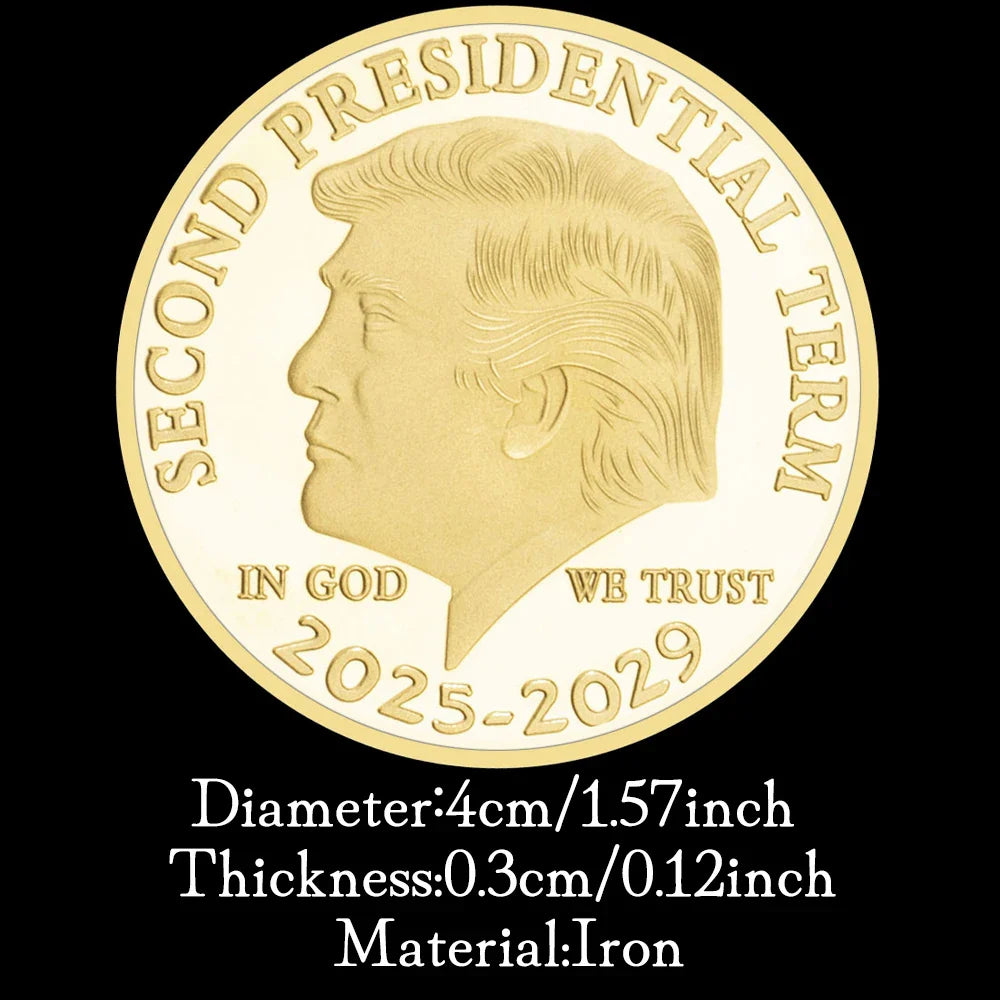 Second Presidential Term Donald Trump Gold Coin