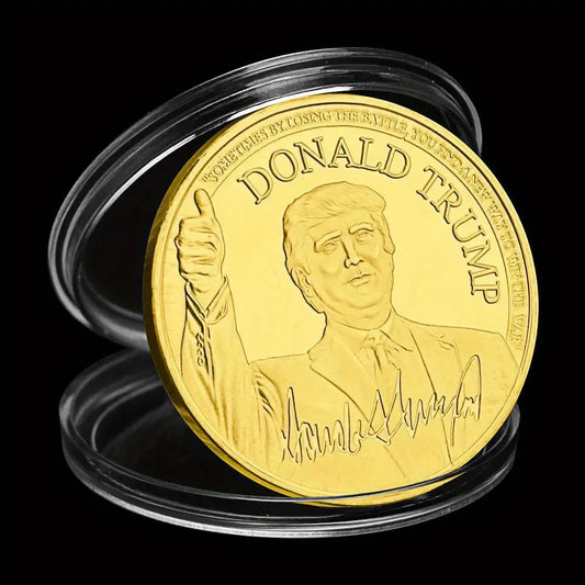 Donald Trump Gold Coin with Signature